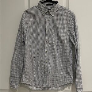 Banana Republic Untucked Fit Geometric Button-Down Shirt
